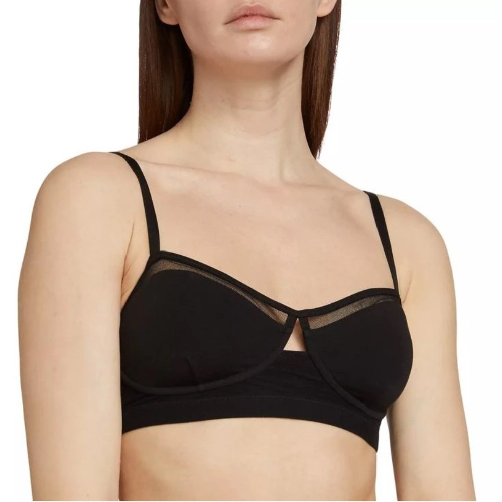 Skin Odette Balconette Underwire Bra S Black